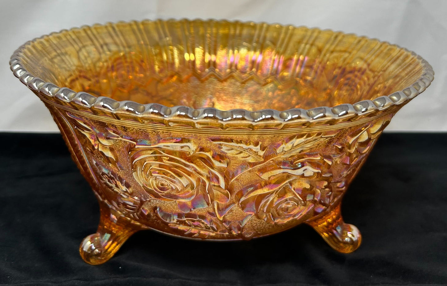 ERX: Large Footed Round Marigold Bowl