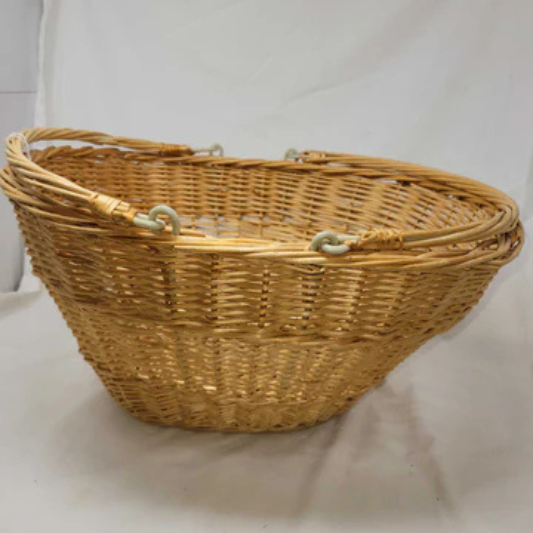 Wicker handled basket