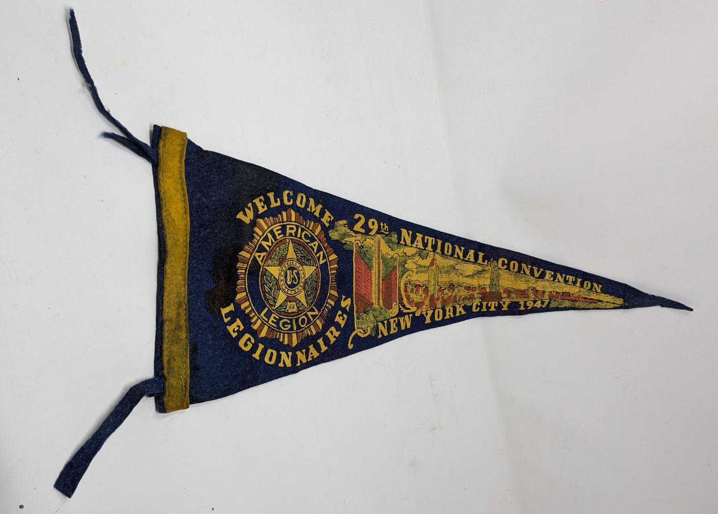 ERN: Vintage American Legion Pennant