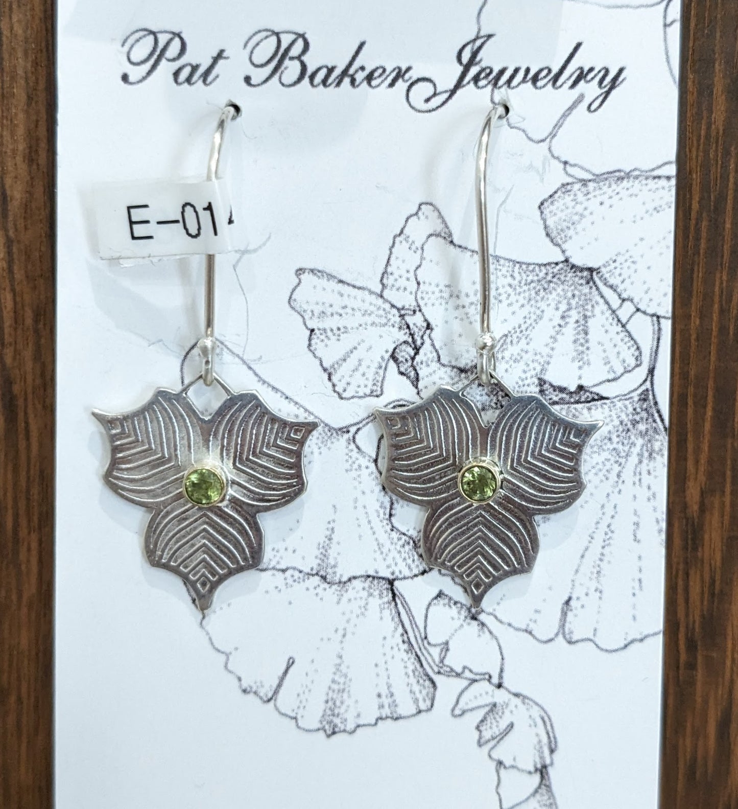 Sterling Trefoil Peridot Earrings