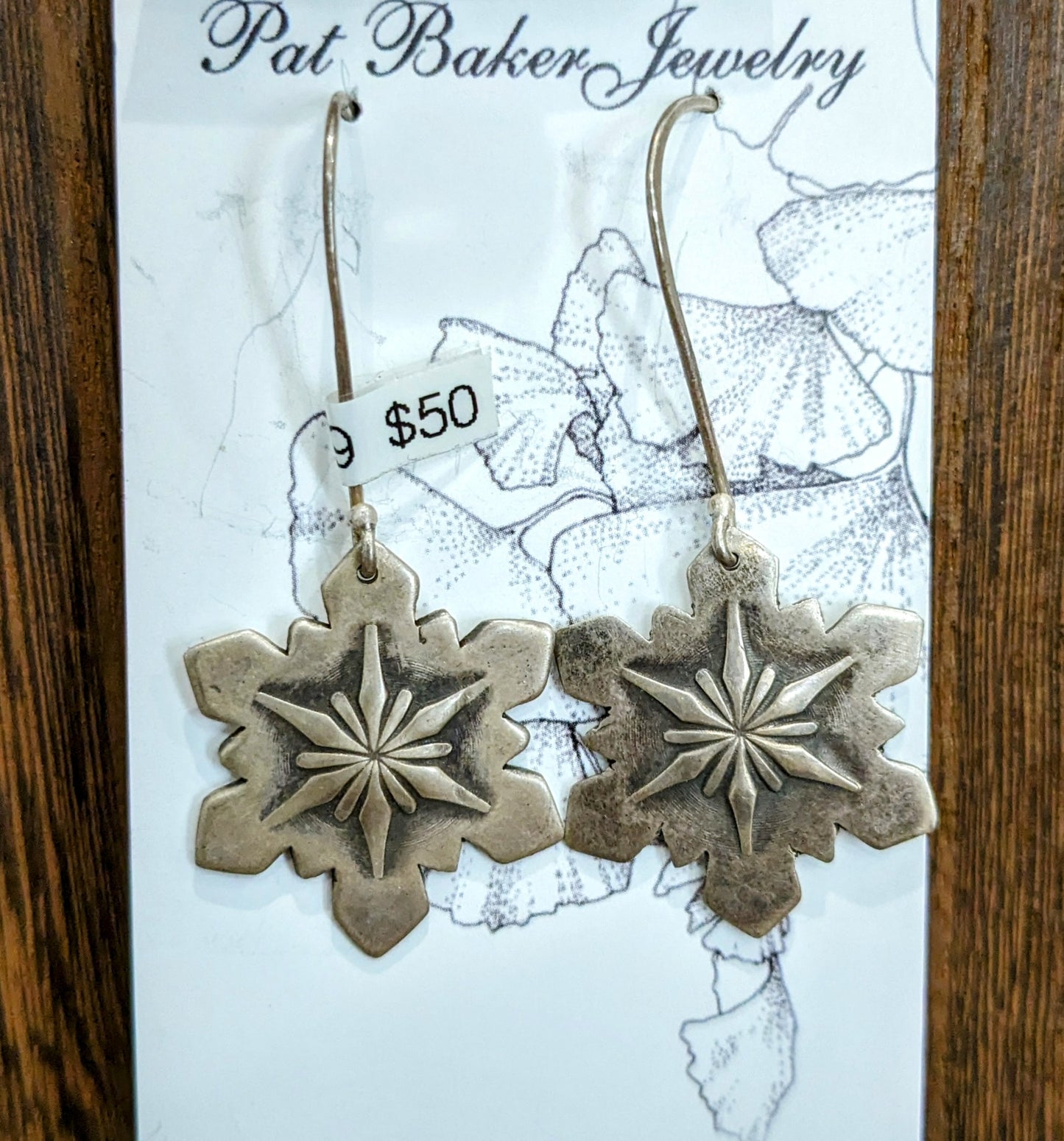 Sterling Snowflake Earrings