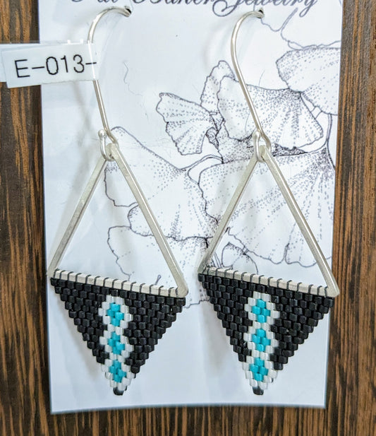 Triangle Beaded Earrings