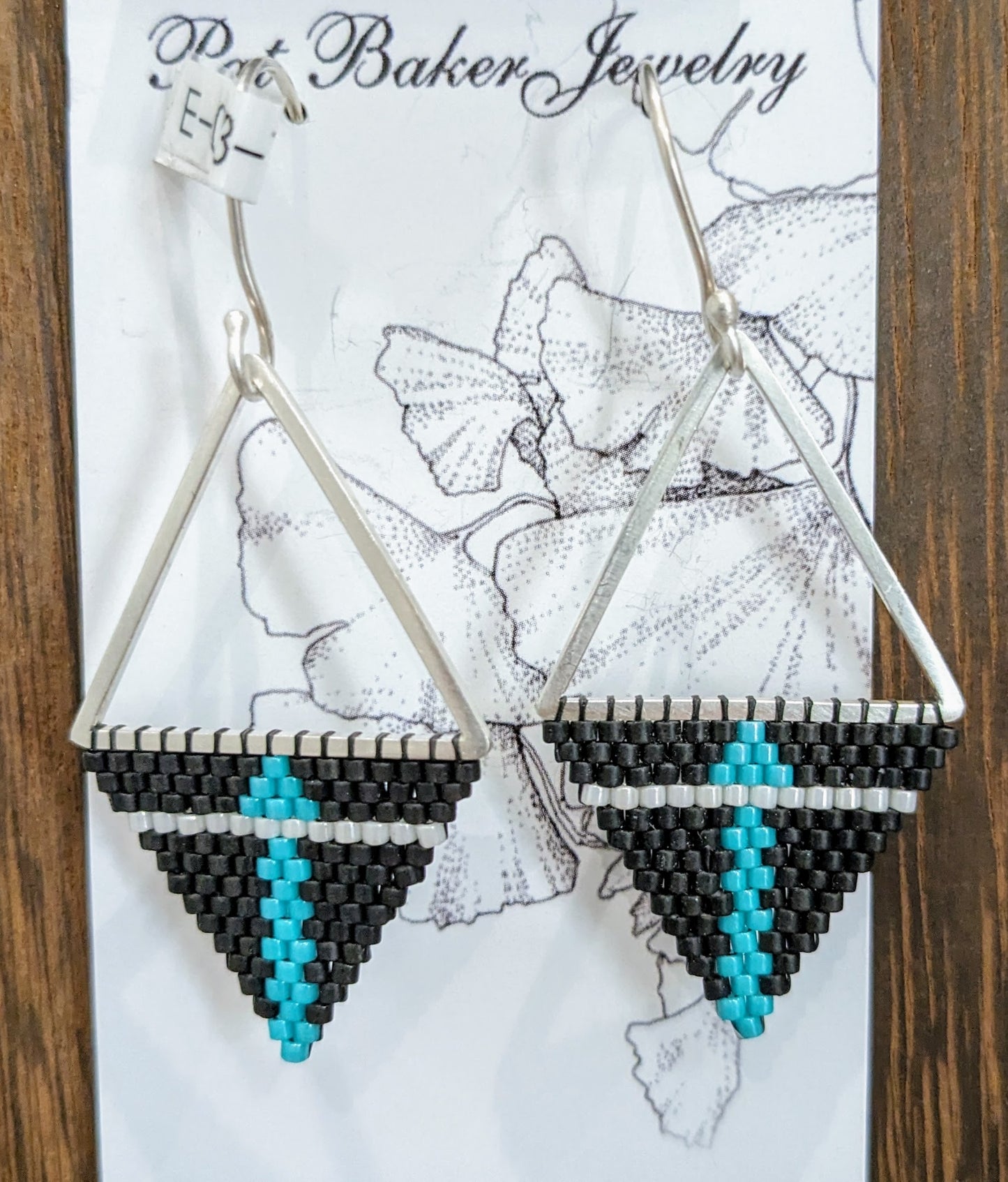 Triangle Beaded Earrings