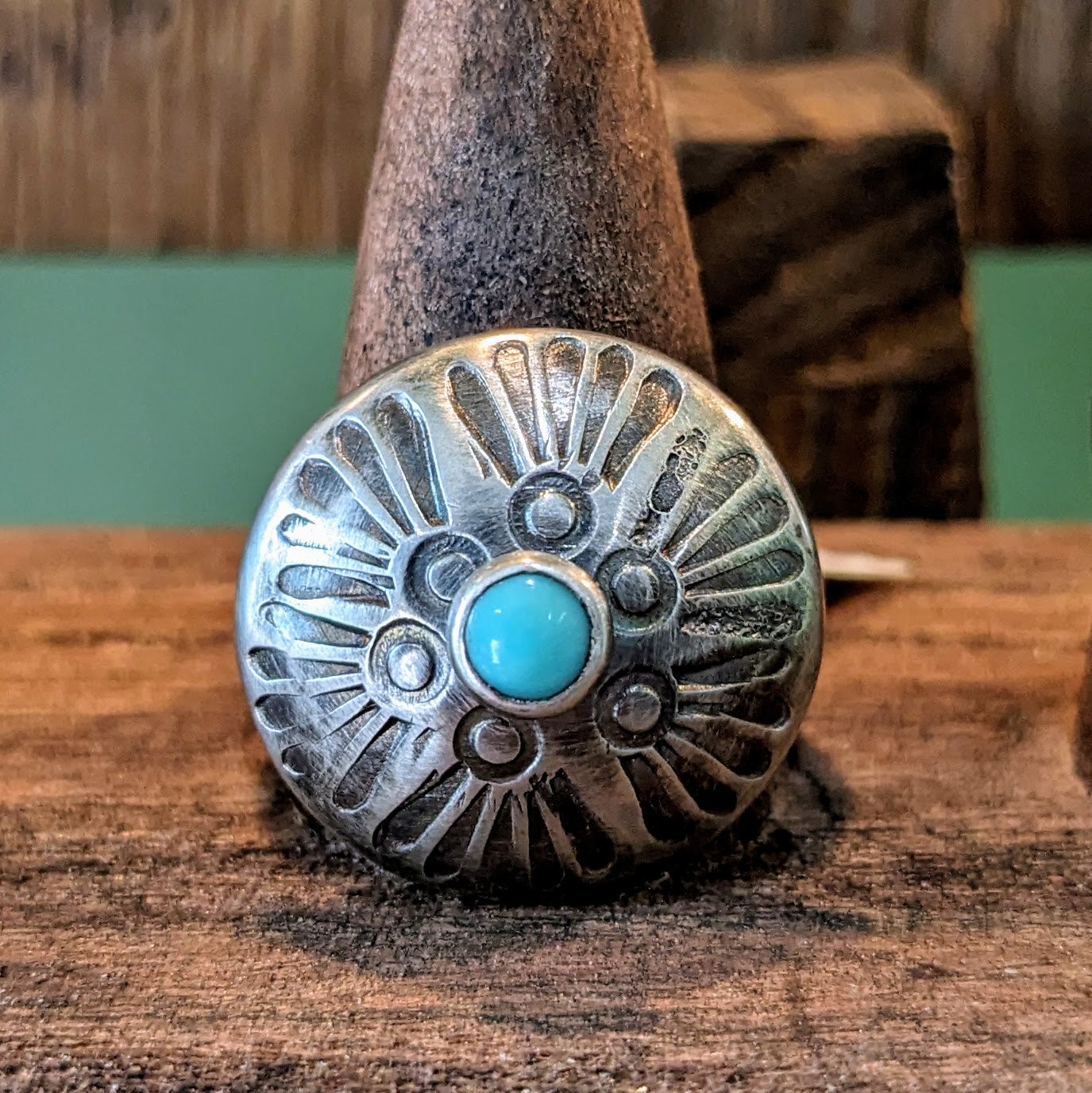 Sterling Navajo Turquoise Ring