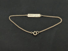  ER5: Engraved Sterling Chain Bracelet