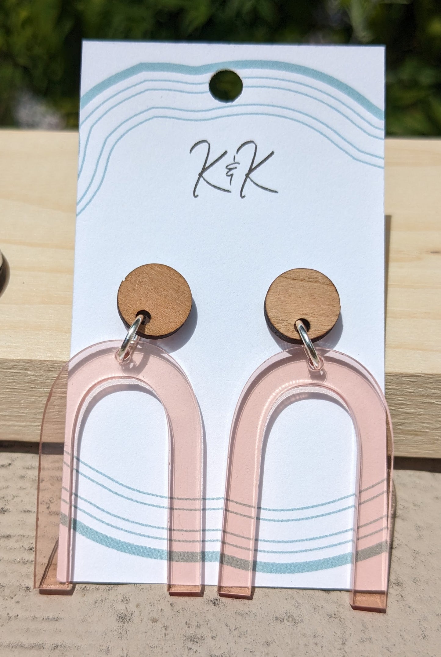 Acrylic/Wood "Archie" Earrings