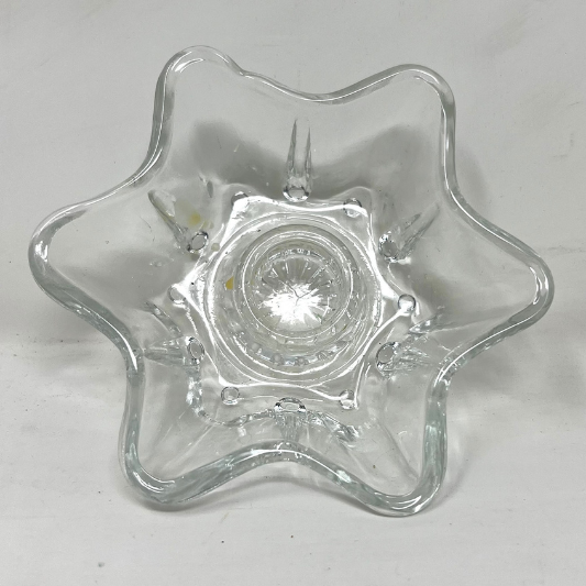 Glass candle/taper holders