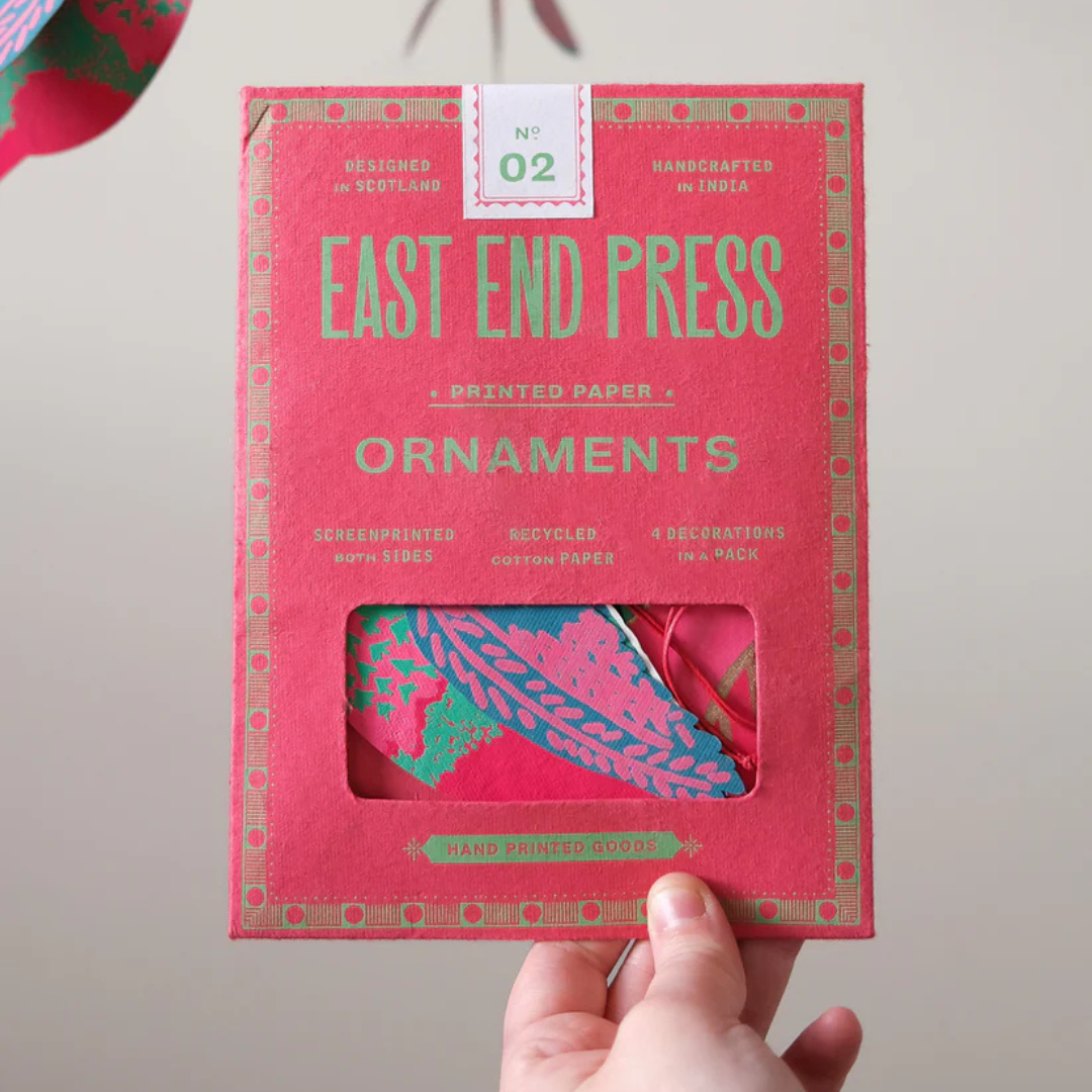 East End Press: Winter Birds Paper Ornaments