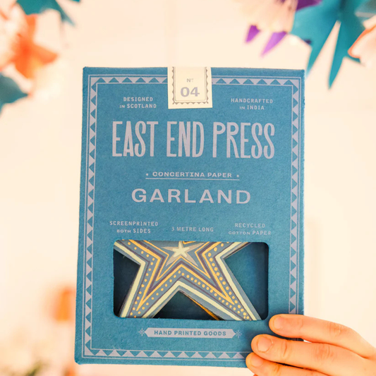 East End Press: Stars Concertina Garland