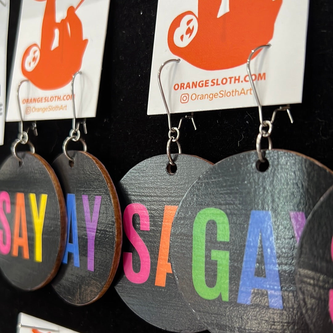 "Say Gay" Earrings