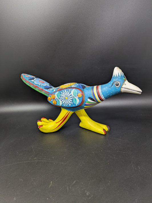 Mexican Talavera Roadrunner Bird Statue