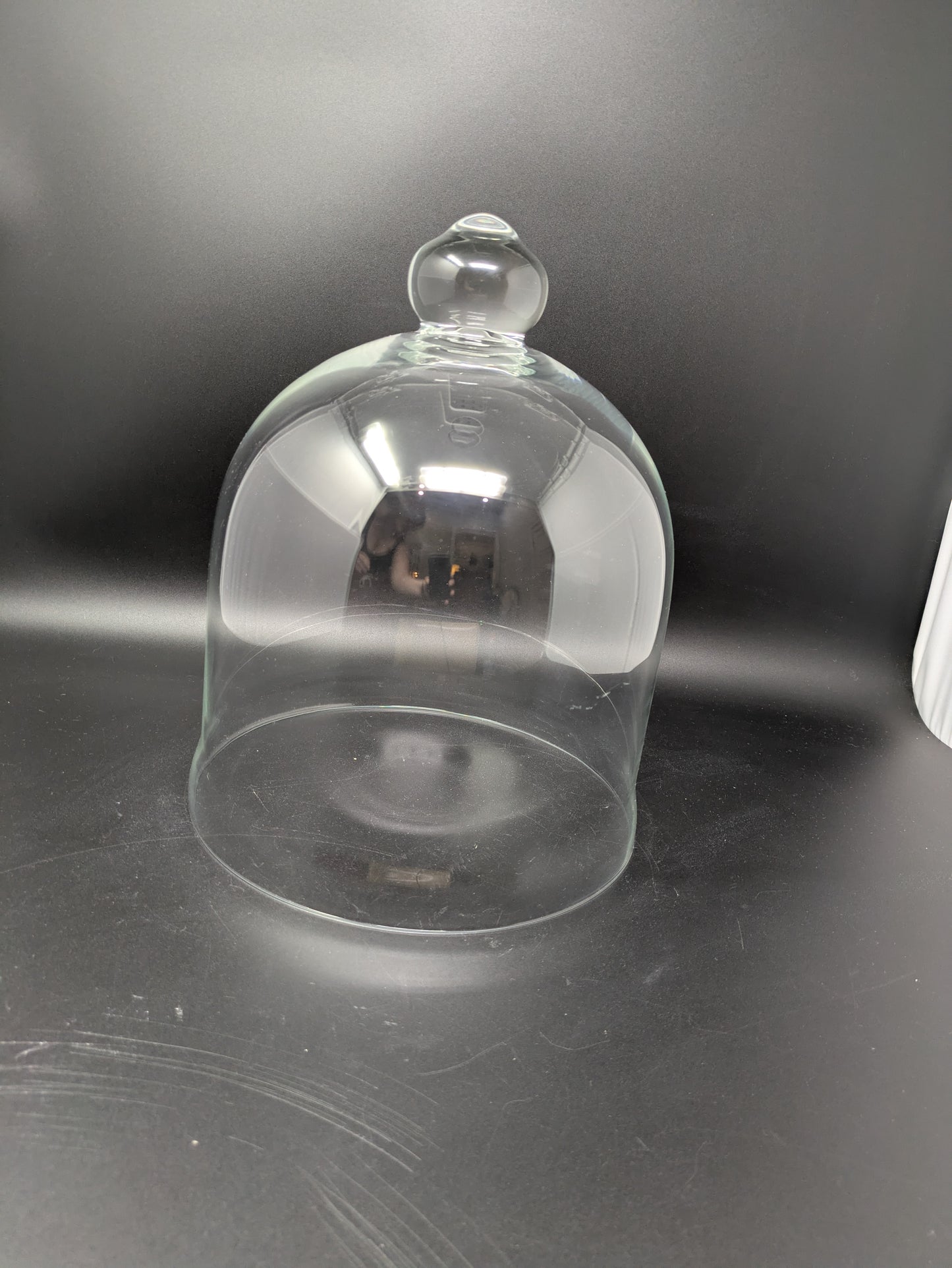 Bell Glass Dome on Glass Plate