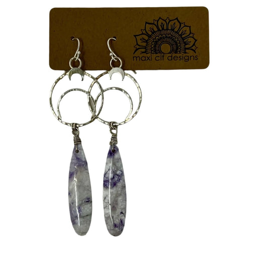 Earrings, Maxi Cif Designs, Tiffany Stone Moonstruck